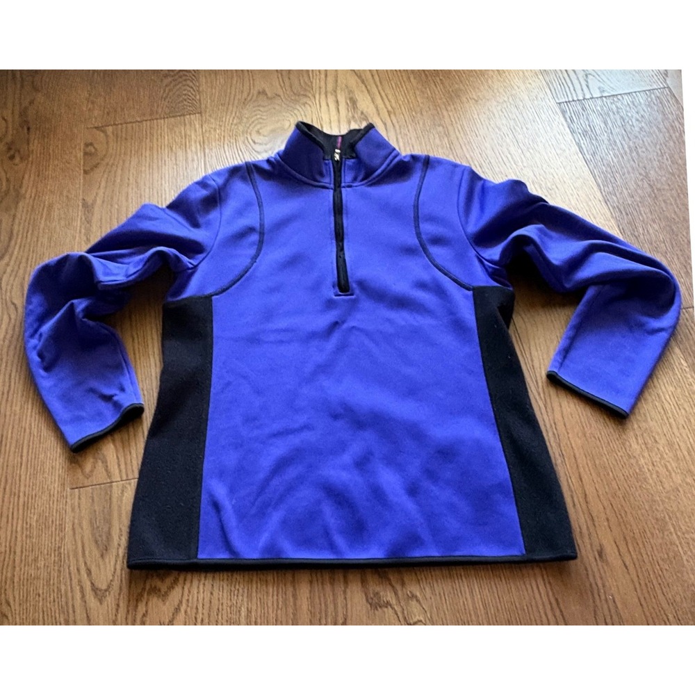 EP Pro Pullover Womens S Purple Good Tour Tech Quarter Zip Colorblock Athletic